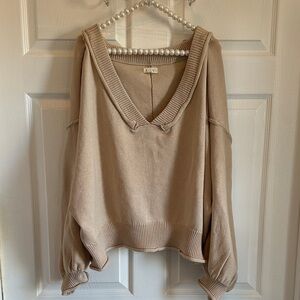 POL Sz L V-neck Sweater